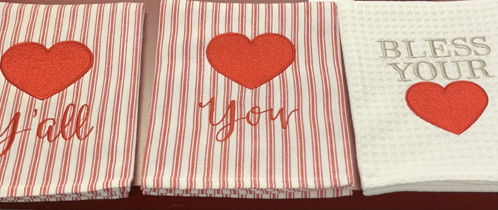 Heart Kitchen Towel Ast