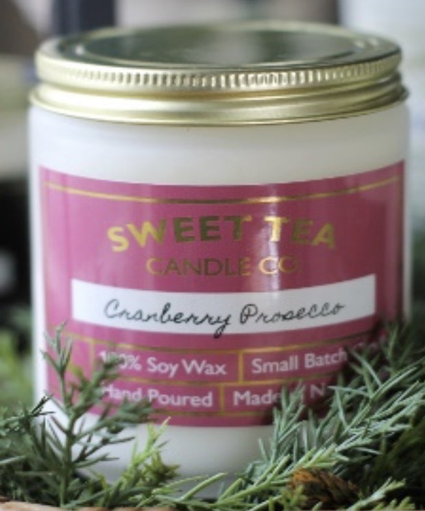 Candy Cane Forest Candle
