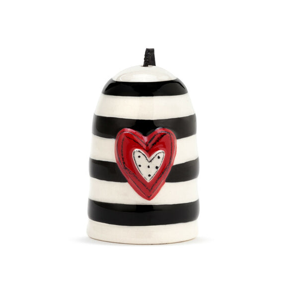 Ceramic “Love” Bell Heartful Home Tracy Pesche